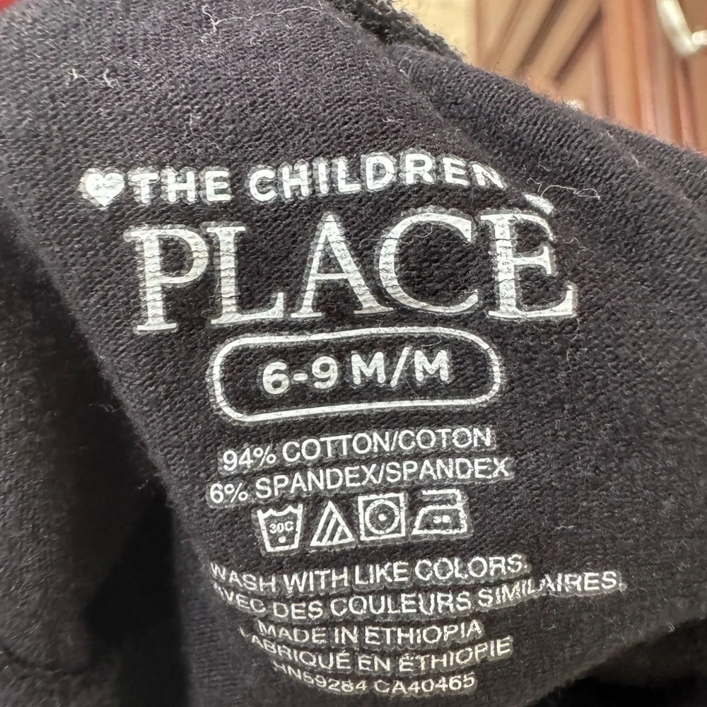 The Children’s Place 6-9M Unisex Black Leggings Pants